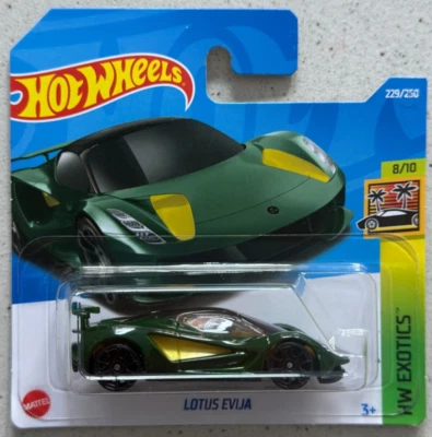 Hot Wheels LOTUS EVIJA Short Card with Protector HW Exotics - Image 1 of 3