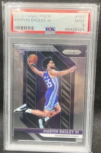 2018 Panini Prizm Marvin Bagley III RC Prizm PSA 9 Mint #181 Rookie - Picture 1 of 2