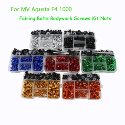 Juego de tornillos de carrocería de pernos de carenado tuercas aptos para MV Agusta F4 1000 2005-2019 A16 Foto 1 de 4