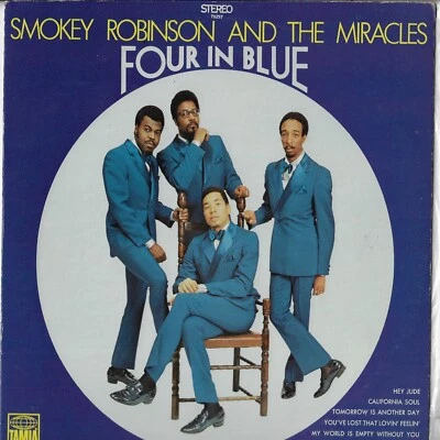 SMOKEY ROBINSON & THE MIRACLES four in blue U.S. TAMLA LP 297_original 1969 - Image 1 of 4