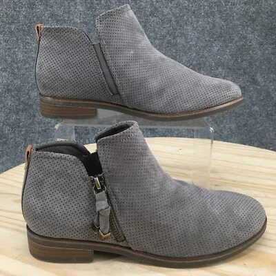 Botas Dr Scholls Mujer 7 M Astir Informales Cremallera Lateral Botín al Tobillo Tela Gris Foto 1 de 4