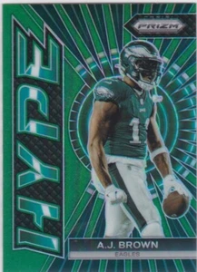 2023 Panini Prizm A.J. Brown Hype Green Prizm Color Match #H-6 Eagles - Picture 1 of 1