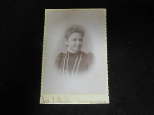 CDV Woman w Bar Pin & Lace Collar by J. J. Burke, Natchitoches, Louisiana, ID'd - Picture 1 of 9