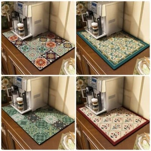 1Pcs Printed Coffee Dish Mat Draining Pad CoffeeMat Kitchen Tableware - Bild 1 von 21
