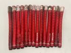 LOT OF 14 Golf Pride Tour Wrap 2G (Size Standard) Golf Club Grips/ RED *STAINED