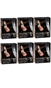 6-Pack New Clairol Nice N' Easy Perfect 10 Hair Coloring Tools, 3 Darkest Brown - Picture 1 of 2