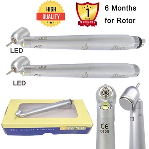 Pieza de mano dental LED de alta velocidad 45 grados quirúrgica estilo Sirona T3 2/4 agujeros - Imagen 1 de 38