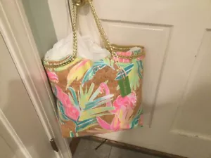 Tapón de exhibición reversible junto al mar Lilly Pulitzer. Nuevo con etiquetas. - Imagen 1 de 6
