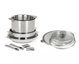 Cristel Stainless Steel 12-Piece Cookware Set Casteline Collection STQMP12KPC - Picture 1 of 8