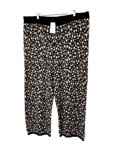 LOGO By Lori Goldstein Plus Size 3X Leopard Print Stretch Knit Pants A463633 - Picture 1 of 6