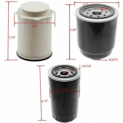 2013-2017 Для Dodge RAM 2500 3500 4500 5500 6,7 л дизельное масло топливный фильтр набор - Изображение 1 из 4