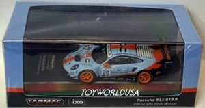 Tarmac Works IXO 1:64 Hobby64 Porsche 911 GT3 R Gulf #20 24h Spa 2019 Winner - Picture 1 of 2