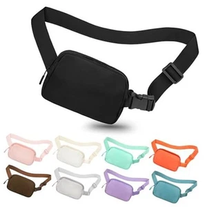 Crossbody Bag for Women and Men, Belt Bag for Hiking Bum Bag black Fanny Pack - Picture 1 of 7