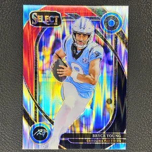 2024 Panini Select - Club Level Bryce Young #213 Black &Red Shock Prizm - Picture 1 of 2