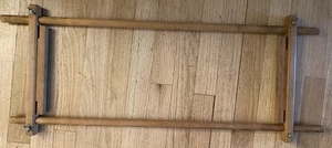 31" Wooden Scroll Frame Needlework Cross Stitch Needlepoint Embroidery Lap - Picture 1 of 4