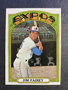 1972 Topps Baseball Jim Fairey Montreal Expos Card #653 (b) - Picture 1 of 2