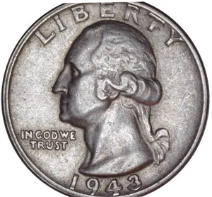 1943 Quarter 25C S S/S FS-503 Repunched Mint Mark Ungraded - Picture 1 of 4