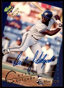 Clásico Mejor Oro 1993 Ligas Menores Impresión Limitada Carlos Delgado #5 Automático con Certificado de Autenticidad - Imagen 1 de 3