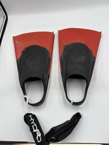 Hydro Tech 2 Body Surf Body Board Ocean Swim Pinne Pinne Pinne Taglia 9-11 Rosso/Nero - Foto 1 di 6