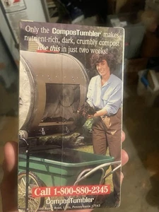 ComposTubler VHS Vintage Tutorial Video "Compost in 14 Days" With Cassette NEW - Picture 1 of 3