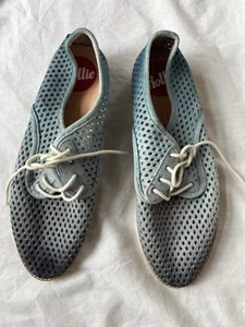 Rollie Perforado Gamuza Cuero Cordones Brogue Moda Pisos - Imagen 1 de 3