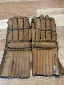 Vintage 1940er Wilson AG6084 Leder Hockey Handschuhe rar MN League - Bild 1 von 10