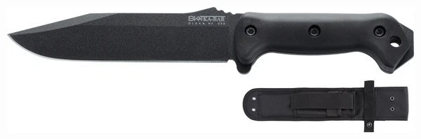 Ka-Bar BK7 Becker Combat Utility 7" Punto de Clip Fijo Liso Negro 1095 Cro-Van Foto 1 de 1