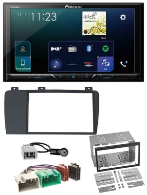 Pioneer MP3 Bluetooth USB 2DIN DAB Autoradio für Volvo S60 V70 XC70 04-09 - Bild 1 von 4