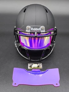 Custom Purple Gloss Mini Helmet Visor (Thin Flexi Style)  **See Description** - Picture 1 of 4