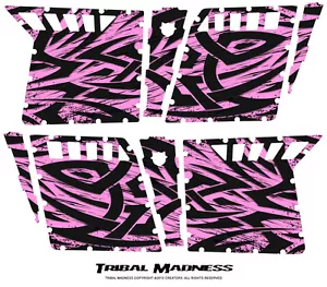 POLARIS RZR4 CREATORX GRAPHICS KIT FOR RZR 4 PRO ARMOR DOORS DECALS TMPL - Imagen 1 de 1