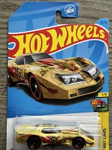 Hot Wheels 2023 Art Cars 1976 Chevy Greenwood Corvette, gelb - Bild 1 von 15