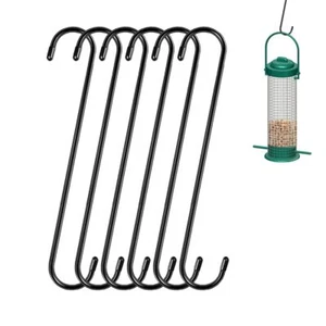 6 Pack Extra Large S Hooks 10 inch Heavy Duty Long S Hooks for Hanging Plant ... - Picture 1 of 5