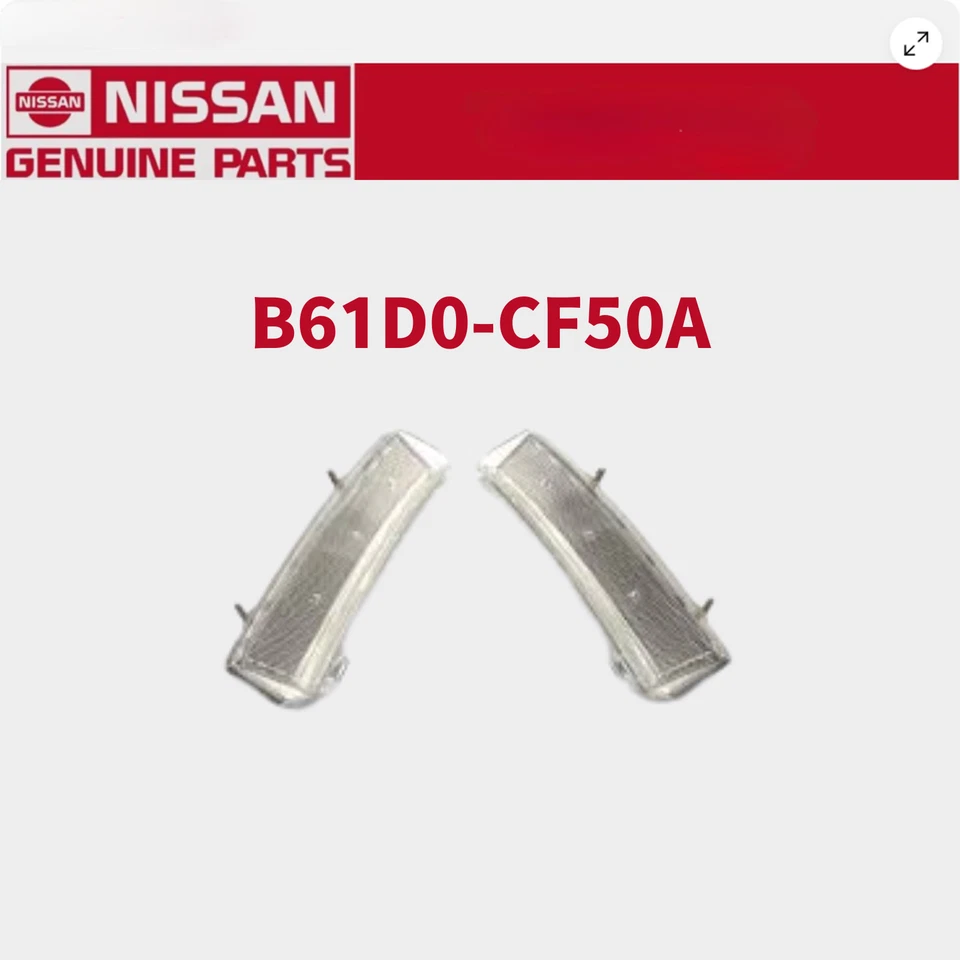 Nissan Genuine 350Z Z33 06-08 Front Side Clear Marker LH & RH Set B61D0-CF50A - Image 1 of 1