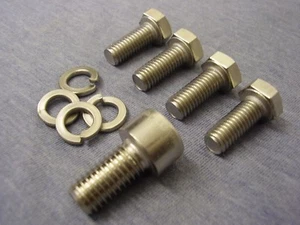 Ford Essex V6 STAINLESS STEEL Fan Belt Pulley Bolts & Washers - Viscous - Picture 1 of 5