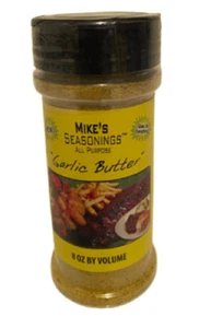 Mike’s Seasonings Garlic Butter Seasoning Blend Rub BBQ Smoker No MSG Spice - Picture 1 of 9