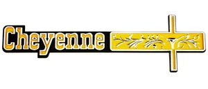 NUEVAS piezas de acabado ""Cheyenne"" emblema de tablero/para 1973-74 camión Chevy Suburbano/9681 - Imagen 1 de 4