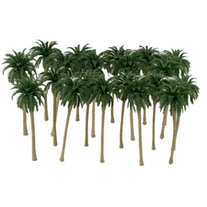 20 Pieces 1:120 Landscape Artificial Fake Coconut Trees for Beach Train 8cm - Picture 1 of 11