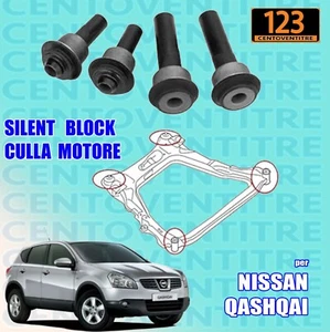 SILENT BLOCK SUPPORTI CULLA MOTORE NISSAN JUKE (F15) QASHQAI (J10) X-TRAL (T31) - Foto 1 di 4