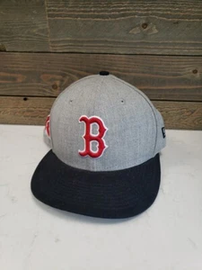Boston Red Sox Gorra Gorra New Era 9Fifty Raro Gris Negro Snapback Béisbol MLB - Imagen 1 de 10