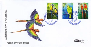 Arubu Issue FDC 2010 (155) Parrots - Picture 1 of 1