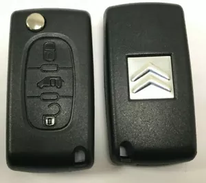 CITROEN JUMPY BERLINGOT CE0523 BLADE 7mm (VA2) 3 BUTTON REMOTE CONTROL KEY CASE - Picture 1 of 4