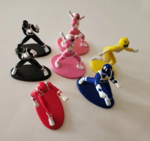 Wilton 1994 Mighty Morphin Power Ranger Cake Toppers, Set of 7 Figures - Picture 1 of 17