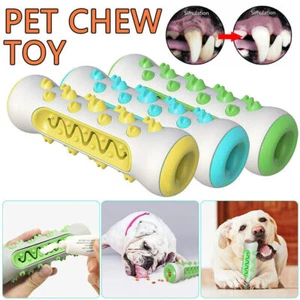 Teeth Cleaning Dog Chew Toys Tough Dog Puppy Toothbrush Rubber Chewers Toy AU~ - Picture 1 of 15