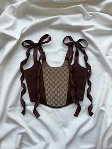 Corset Gucci / Handmade Crop Top Gucci - Picture 1 of 17