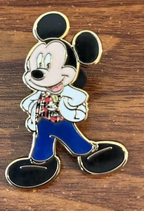 Vintage Rare Mickey Mouse Figure in White Jacket Pin Free Shipping - Picture 1 of 2