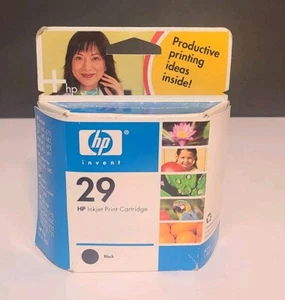 HP 29 Black Ink Cartridge 51629A New Sealed Expired 40ml 1.35 fl oz - Picture 1 of 5