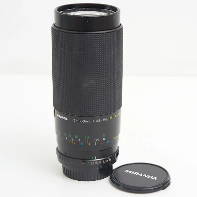 MIRANDA 75-300mm f/4.5-5.6 MC MACREO ZOOM LENS -PENTAX PK-A -PARTS OR REPAIR #16 - Image 1 of 4