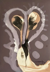 Tonito Original art Chemigram.KODAK Silver RC Paper.Alternative photography 17 - Picture 1 of 2