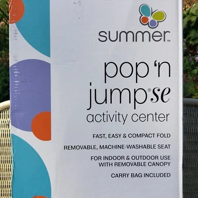 Summer Infant Pop 'N Jump SE Portable Baby Activity Center, Indoor Outdoor New Foto 1 de 4
