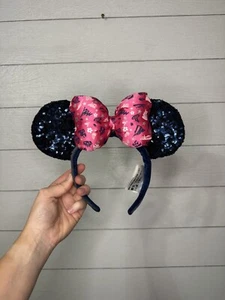 Cerchietto orecchie paillettes Minnie Mouse attrazioni classiche parchi Disney ritirato 2019 - Foto 1 di 4